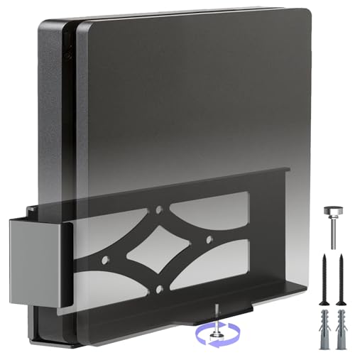 Wandhalterung für PS4 Slim, Metall Wandhalterung kompatibel für PS4 Slim, in der Nähe oder hinter dem Fernseher, platzsparend, einfach zu installieren Wandhalterung für PS4 Slim, Metall Wandhalterung kompatibel für PS4 Slim, in der Nähe oder hinter dem Fernseher, platzsparend, einfach zu installieren von Famiron