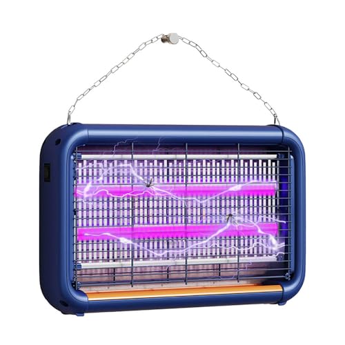 Insektenvernichter Elektrisch, Mottenfalle Fliegenfalle Mückenfalle Elektrisch, Fliegenvernichter fliegenfänger Mückenlampe, Fliegenvernichter Mückenschutz für Haus,Garten,Hof,Küche (Blue) von FanFu Guo