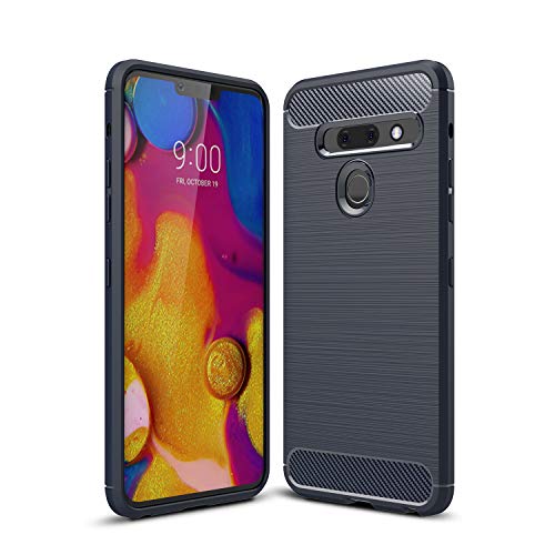 FanTing Hülle für LG G8s ThinQ, Soft TPU Ultradünn Weich Silikon Schutzhülle, Hüllen für LG G8s ThinQ -Dunkel blau von FanTing