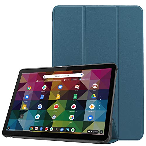 FanTing Hülle für Lenovo Duet Chromebook 10.1 Tablette,Ultradünne, Exquisite Erscheinung,mit Standfunction,für Lenovo Duet Chromebook 10.1 Tablette -Dunkelgrün von FanTing