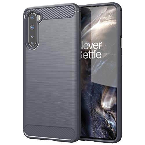 FanTing Hülle für OnePlus Nord, Soft TPU Ultradünn Weich Silikon Schutzhülle, Hüllen Handyhülle für OnePlus Nord (Grau) von FanTing