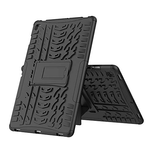 FanTing Hülle für Samsung Galaxy Tab S5e, [Armor Box] [Doppelschicht] [Heavy Duty Case] Strong Rugged Shock Proof Schutzhülle 2in1 Hybrid Case -Schwarz von FanTing