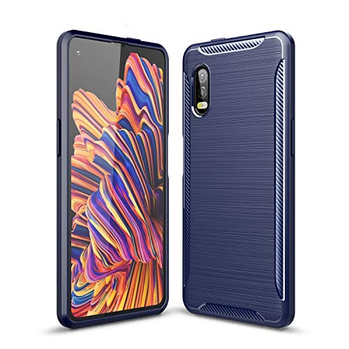 FanTing Hülle für Samsung Galaxy Xcover Pro, Soft TPU Ultradünn Weich Silikon Schutzhülle, Hüllen für Samsung Galaxy Xcover Pro -Dunkel blau von FanTing