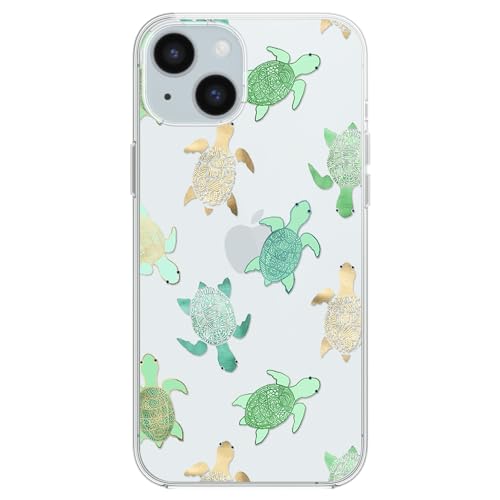 FancyCase für iPhone 15 Hülle (6,1 Zoll) - Cooles Schildkröten-Design Ozean Tier Strand Muster Flexible TPU Schutzhülle Klar Hülle Kompatibel mit iPhone 15 (Schildkröten-Stil) von Fancy Case