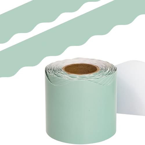 Grüne Pinnwand-Bordüre mit Meeresglas, gewellte Bordüre für Klassenzimmer, Dekoration, Schulanfang, Dekoration, 15,8 m, eine Rolle Grüne Pinnwand-Bordüre mit Meeresglas, gewellte Bordüre für Klassenzimmer, Dekoration, Schulanfang, Dekoration, 15,8 m, eine Rolle von Fancy Land