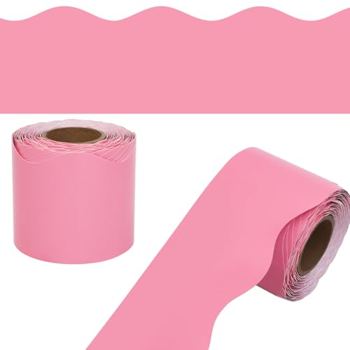 Pinnwand-Bordüre, Motiv: Dusty Rose, gewellte Bordüre für Klassenzimmer, Dekoration, Schulanfang, Dekoration, 15,8 m, eine Rolle Pinnwand-Bordüre, Motiv: Dusty Rose, gewellte Bordüre für Klassenzimmer, Dekoration, Schulanfang, Dekoration, 15,8 m, eine Rolle von Fancy Land