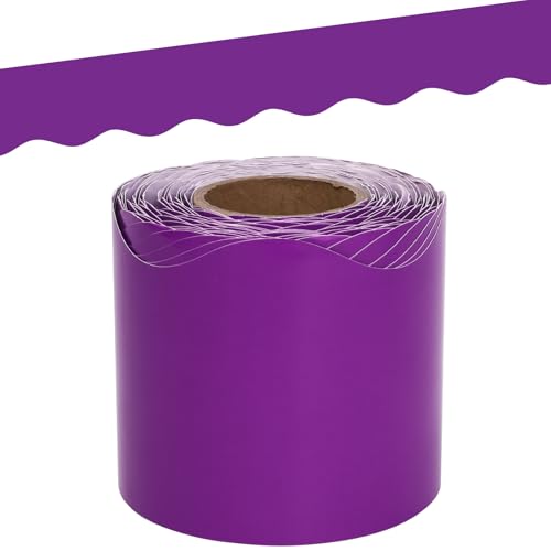Pinnwand-Bordüre, gewellte Bordüre für Klassenzimmer, Dekoration, Schulanfang, Dekoration, 15,8 m, eine Rolle von Fancy Land