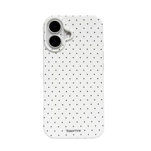 Faneiy Schutzhülle für iPhone 16, modisch, gepunktet, ästhetisch, stilvoll, weich, stoßfest, Weiß Faneiy Schutzhülle für iPhone 16, modisch, gepunktet, ästhetisch, stilvoll, weich, stoßfest, Weiß von Faneiy
