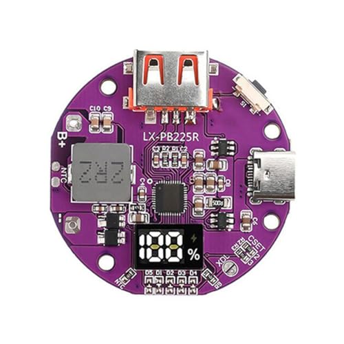 Fangxuee 22,5W Schnelllade- Powerbank-Ladegerätplatine 5A Mini Schaltkreisplatine DIY-Motherboard-Kit mit Digitalem Display Fangxuee 22,5W Schnelllade- Powerbank-Ladegerätplatine 5A Mini Schaltkreisplatine DIY-Motherboard-Kit mit Digitalem Display von Fangxuee