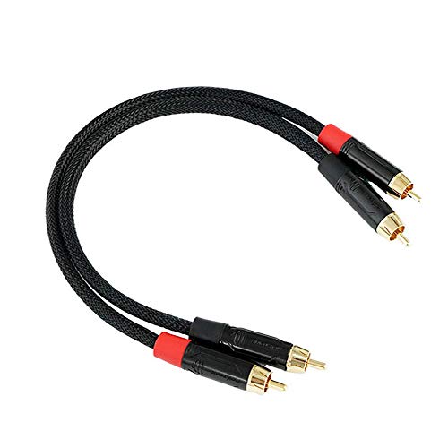 Fanmusic Roxone C003 HiFi-Audiokabel (25 cm, 2-adrig, männlich auf männlich) von Fanmusic