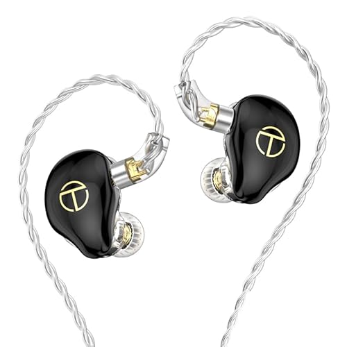 Fanmusic TRN ST7 2DD+5BA Hybrid-In-Ear-Kopfhörer, 2-polig, 10 + 6 mm, koaxiale Doppelspule, Schwarz, kein Mikrofon von Fanmusic