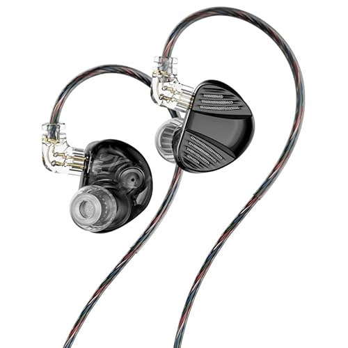 Fanmusic TRN V10 PRO In-Ear-Kopfhörer, Dual Dynamic Driver und Dual Balanced Armature Hybrid In-Ear-Monitore (Schwarz, kein Mikrofon) von Fanmusic