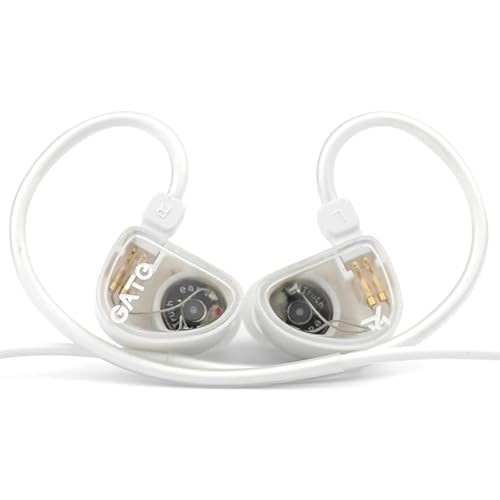 Fanmusic Truthear Gate Dynamischer Treiber, In-Ear-Kopfhörer mit 0,78 2-poligem Kabel, Weiß ohne Mikrofon von Fanmusic
