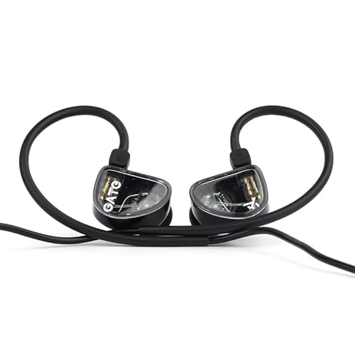 Fanmusic Truthear Gate Dynamischer Treiber, In-Ear-Kopfhörer mit 0,78 2-poligem Kabel, Schwarz ohne Mikrofon von Fanmusic