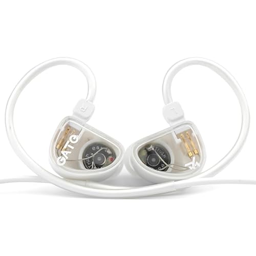 Fanmusic Truthear Gate Dynamischer Treiber, In-Ear-Kopfhörer mit 0,78 2-poligem Kabel, Weiß mit Mikrofon von Fanmusic