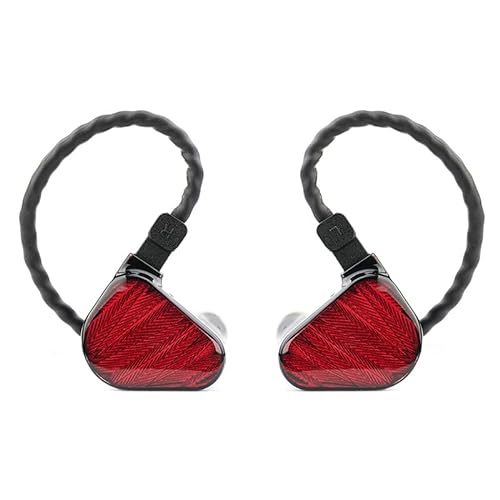 Fanmusic TRUTHEAR x Crinacle ZeroRed Dual Dynamic Treiber Kopfhörer im Ohr 0 78 2-poliges Kabel Einheitsgröße Rot von Fanmusic