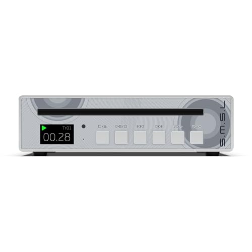 SMSL VMV PL100 CS43131 Chip CD-Player mit Fernbedienung (Silber) von Fanmusic
