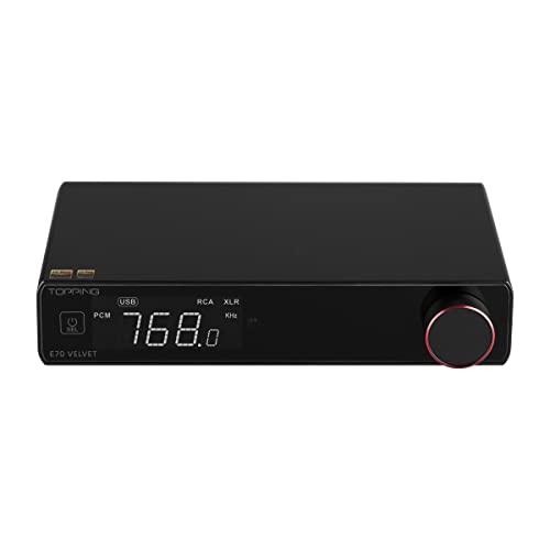 Topping E70-VELVET DAC AK4499EX XU316 RCA XLR Bluetooth 5.1 Unterstützung LDAC Übertragung Low-Noise Voltage Reference Decoder von Fanmusic