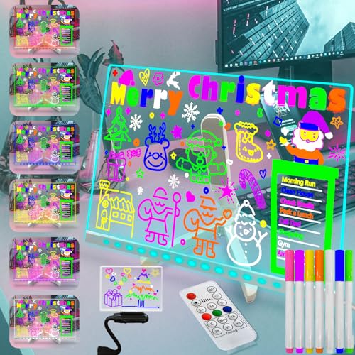 Fanrui Whiteboard aus Acryl, trocken abwischbar, USB-Stromversorgung, wiederbeschreibbar, Fernbedienung, Dimmer, Timmer, Nachtlicht, transparent, Schreibtisch-Notizblock, Notizblock für Zuhause und von Fanrui