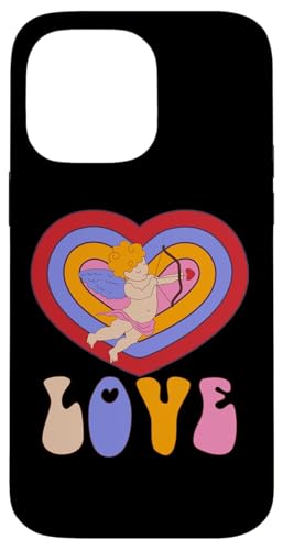Amor Love Herz Regenbogen Retro Valentinstag Hülle für iPhone 14 Pro Max von Fantabulous Acc