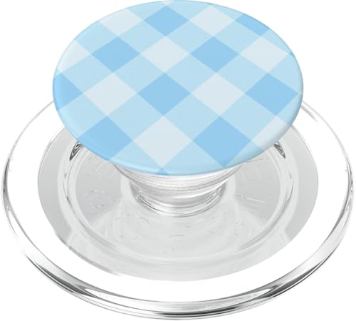 Azzurro Blau Gingham-Muster PopSockets PopGrip für MagSafe Azzurro Blau Gingham-Muster PopSockets PopGrip für MagSafe von Fantabulous Acc