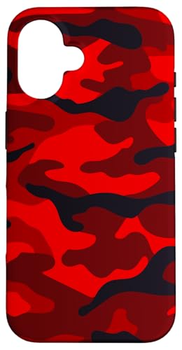 Blutrote Tarnung ästhetisch nahtlos Hülle für iPhone 16 Blutrote Tarnung ästhetisch nahtlos Hülle für iPhone 16 von Fantabulous Acc