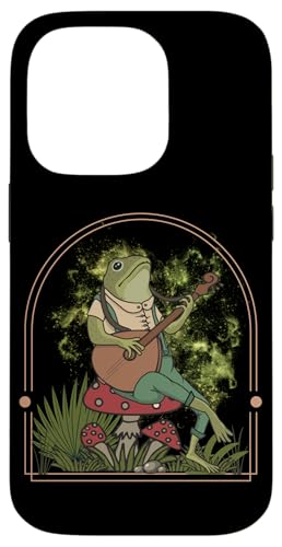 Cottagecore Banjo Frosch: Rustikale Ästhetik lustig Hülle für iPhone 14 Pro von Fantabulous Acc