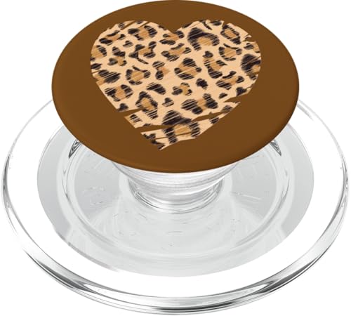 Herz-Gepardenmuster, Leopardenmuster, Used-Look PopSockets PopGrip für MagSafe Herz-Gepardenmuster, Leopardenmuster, Used-Look PopSockets PopGrip für MagSafe von Fantabulous Acc
