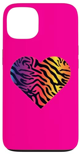 Herz Regenbogen Tiger Print - Boho Chic Fashion Hülle für iPhone 13 von Fantabulous Acc