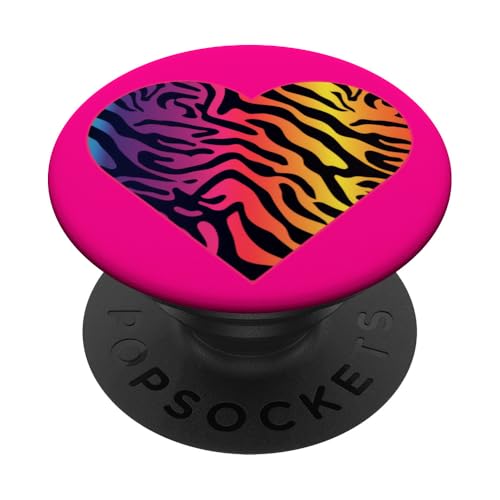 Herz Regenbogen Tiger Print - Boho Chic Fashion PopSockets Klebender PopGrip Herz Regenbogen Tiger Print - Boho Chic Fashion PopSockets Klebender PopGrip von Fantabulous Acc