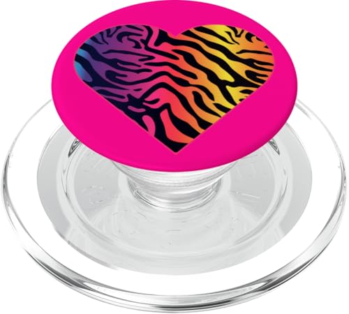 Herz Regenbogen Tiger Print - Boho Chic Fashion PopSockets PopGrip für MagSafe Herz Regenbogen Tiger Print - Boho Chic Fashion PopSockets PopGrip für MagSafe von Fantabulous Acc
