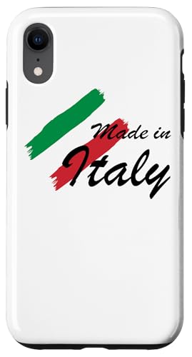 Jersey mit Aufdruck "Made in Italy" Hülle für iPhone XR von Fantabulous Acc