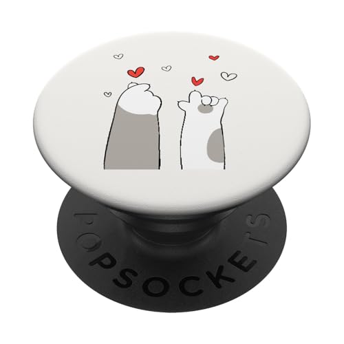 Koren K-pop I Love You Schild Cat Paws Valentine Day PopSockets Klebender PopGrip Koren K-pop I Love You Schild Cat Paws Valentine Day PopSockets Klebender PopGrip von Fantabulous Acc