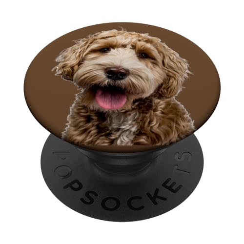 Labradoodle Niedlicher Hund PopSockets mit austauschbarem PopGrip von Fantabulous Acc