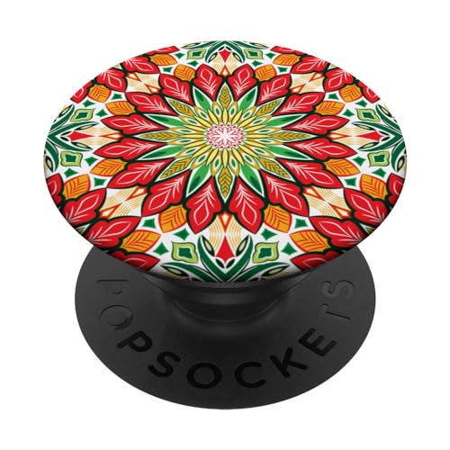 Mandala Floral Aesthetic Seamless PopSockets mit austauschbarem PopGrip von Fantabulous Acc