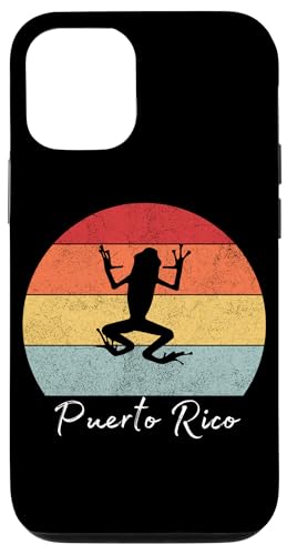Puerto Rico Lustiger Frosch Retro Vintage Hülle für iPhone 12/12 Pro von Fantabulous Acc