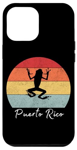 Puerto Rico Lustiger Frosch Retro Vintage Hülle für iPhone 12 Pro Max von Fantabulous Acc