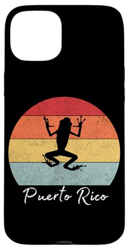 Puerto Rico Lustiger Frosch Retro Vintage Hülle für iPhone 15 Plus von Fantabulous Acc