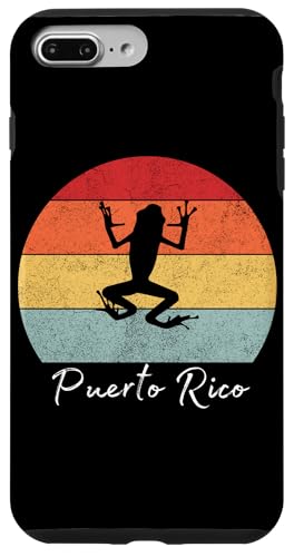 Puerto Rico Lustiger Frosch Retro Vintage Hülle für iPhone 7 Plus/8 Plus von Fantabulous Acc