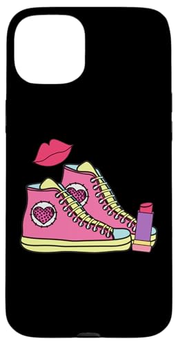 Rote Lippen, Lippenstift, Retro-Schuhe – Vintage Pop Art lustig Hülle für iPhone 15 Plus von Fantabulous Acc