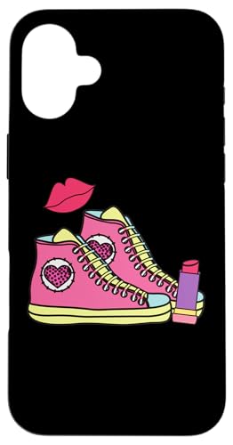 Rote Lippen, Lippenstift, Retro-Schuhe – Vintage Pop Art lustig Hülle für iPhone 16 Plus Rote Lippen, Lippenstift, Retro-Schuhe – Vintage Pop Art lustig Hülle für iPhone 16 Plus von Fantabulous Acc