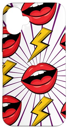 Rote Lippen Pop Art Lustig Hülle für iPhone 16 Plus Rote Lippen Pop Art Lustig Hülle für iPhone 16 Plus von Fantabulous Acc