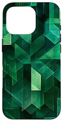 Smaragd, geometrisch, elegant Hülle für iPhone 16 Pro von Fantabulous Acc