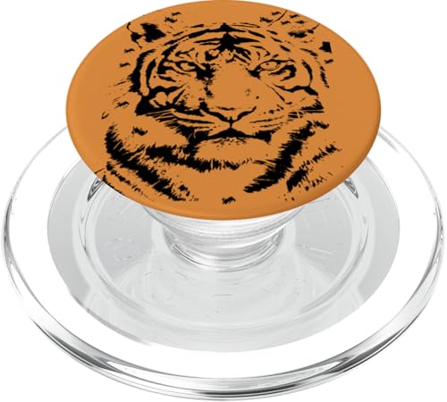 Vintage-Tigerporträt — Retro-Wild-Dschungel-Vibes PopSockets PopGrip für MagSafe von Fantabulous Acc
