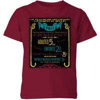 Fantastic Beasts Les Plus Grand Des Cirques Kids' T-Shirt - Burgundy - 5-6 Jahre von Original Hero