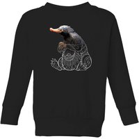 Fantastic Beasts Tribal Niffler Kids' Sweatshirt - Black - 5-6 Jahre von Fantastic Beasts