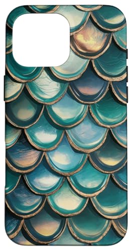 Bunte Meerjungfrauenschuppen, Skala, Märchenschwanz, Fee Hülle für iPhone 16 Pro Max von Fantasy