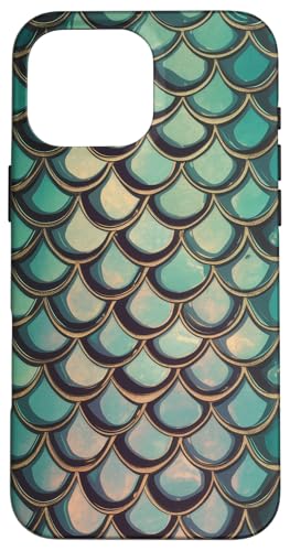 Bunte Meerjungfrauenschuppen, Skala, Märchenschwanz, Fee Hülle für iPhone 16 Pro Max von Fantasy