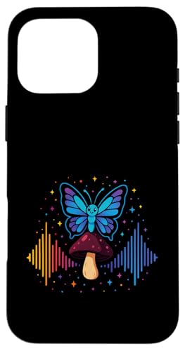 Butterfly Mushroom Soundwave Colorful Nature Magic Hülle für iPhone 16 Pro Max Butterfly Mushroom Soundwave Colorful Nature Magic Hülle für iPhone 16 Pro Max von Fantasy