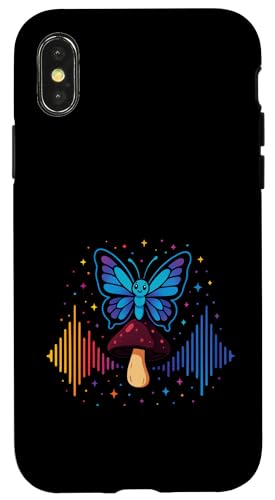 Butterfly Mushroom Soundwave Colorful Nature Magic Hülle für iPhone X/XS Butterfly Mushroom Soundwave Colorful Nature Magic Hülle für iPhone X/XS von Fantasy